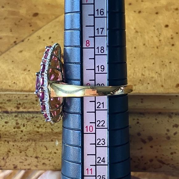 Tanzanian Wine Garnet Sterling Silver Ring Size 9 - Picture 8 of 9